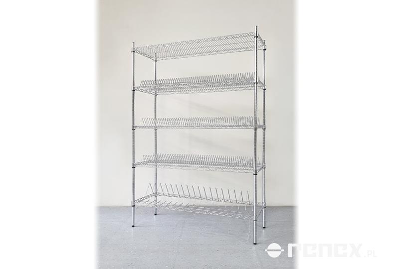 Antistatic mixed spool storage rack, dim. 900x450x1800mm