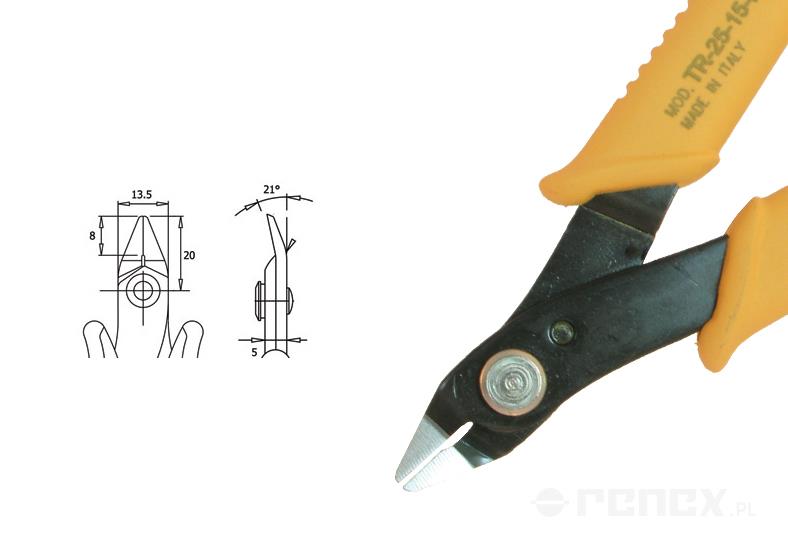 PIERGIACOMI TR-25-15-L cutter (diameter: 1.30 mm | AWG: 16)