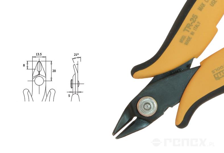 PIERGIACOMI TR-25B cutter (diameter: 1.02 mm | AWG: 18)