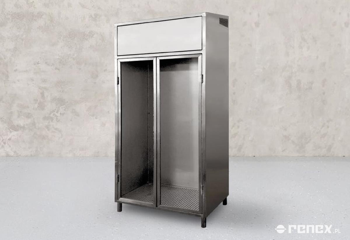 Stainless steel laminar cabinet, dimensions 90x60x221 cm