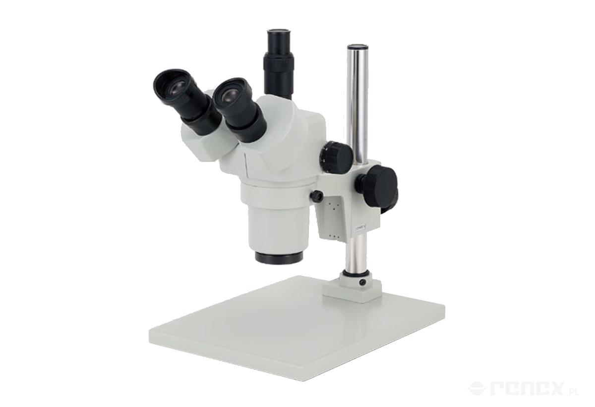 CARTON trinocular stereo microscope with stand, magnification 20X-70X