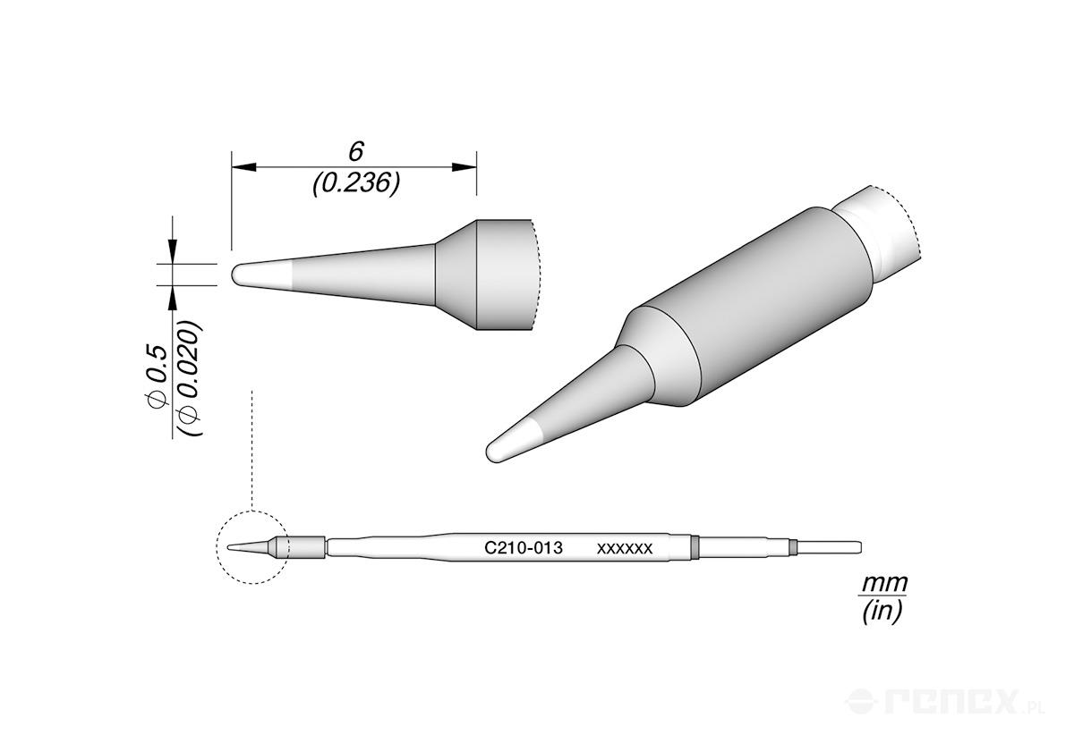 C210013 Tip Cartridge for JBC T210 handle