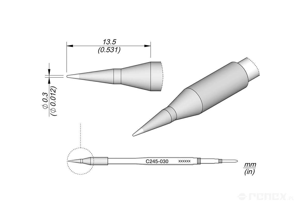 C245030 Tip Cartridge for JBC T245 handle