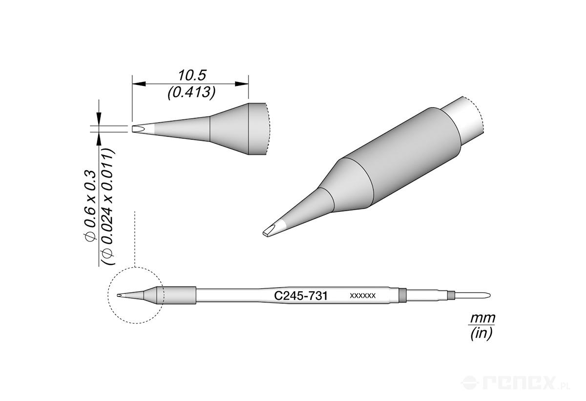 C245731 Tip Cartridge for JBC T245 handle