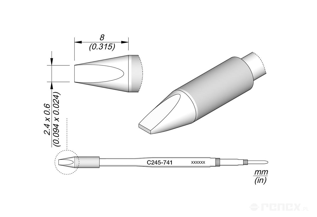 C245741 Tip Cartridge for JBC T245 handle