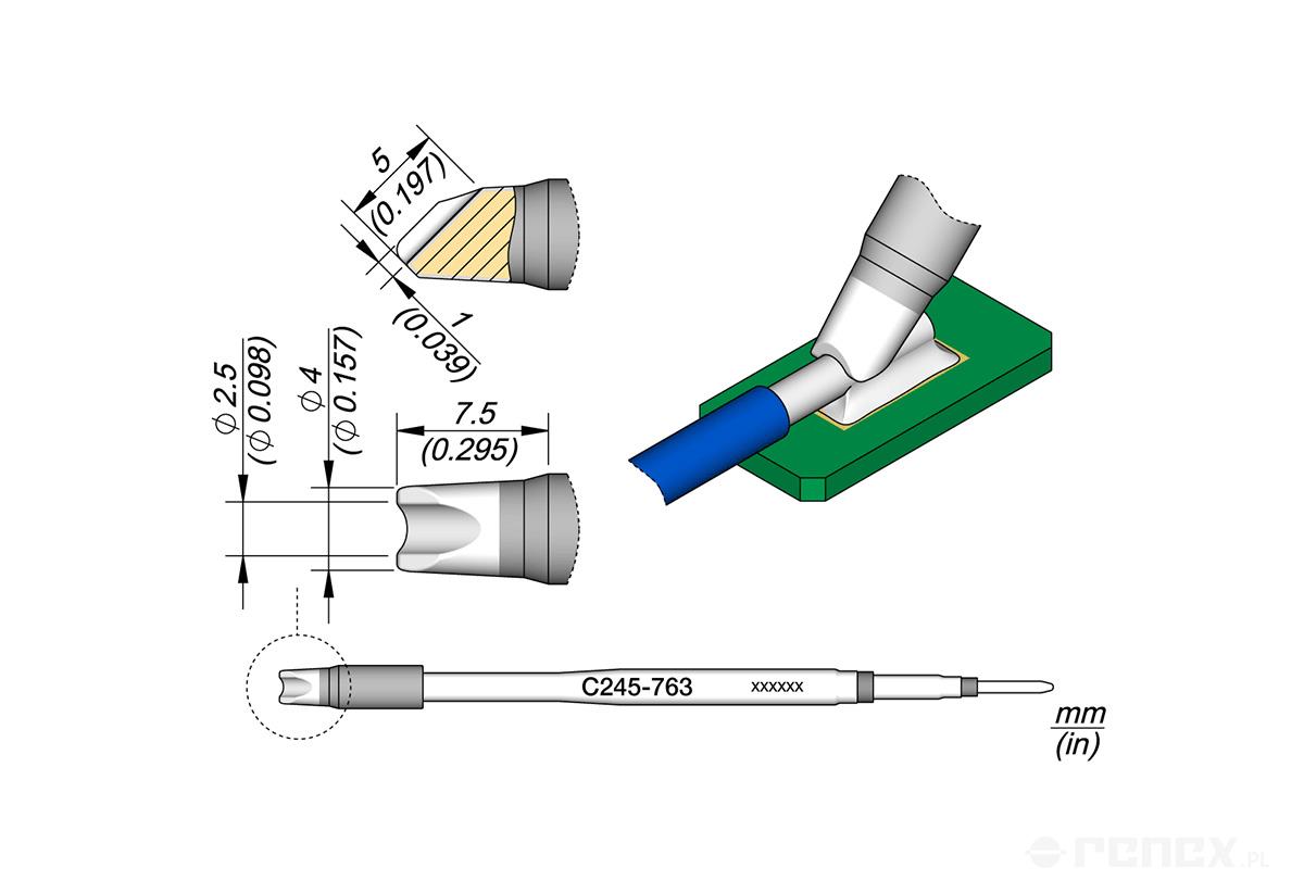 C245763 Tip Cartridge for JBC T245 handle