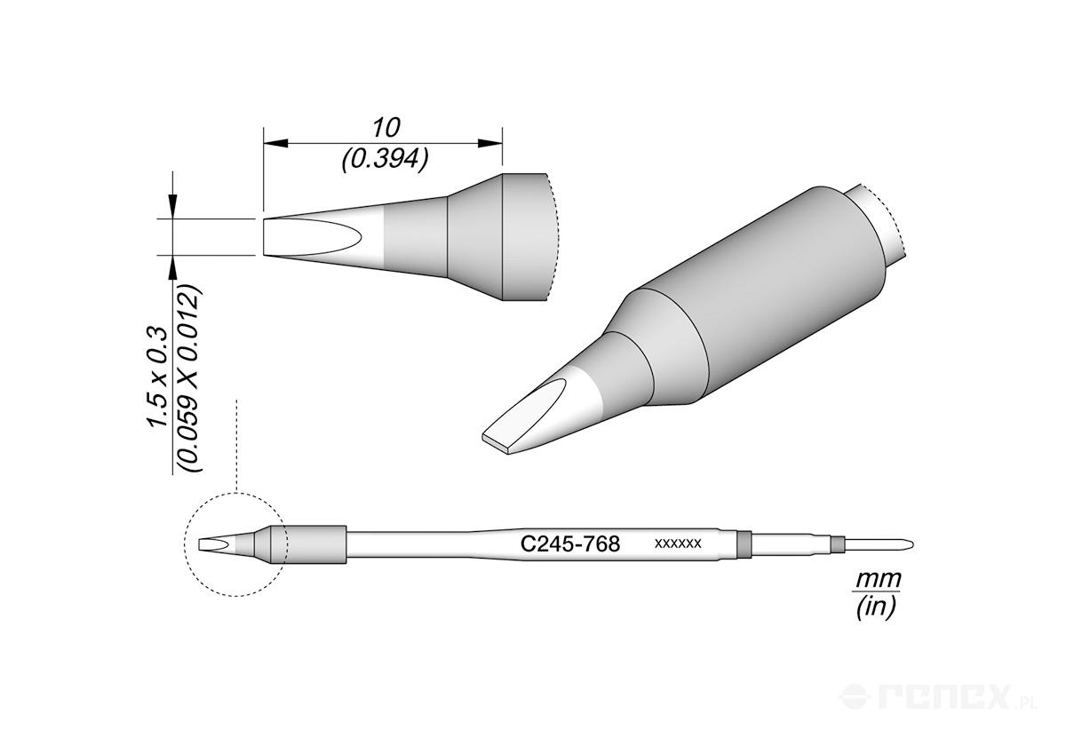 C245768 Tip Cartridge for JBC T245 handle