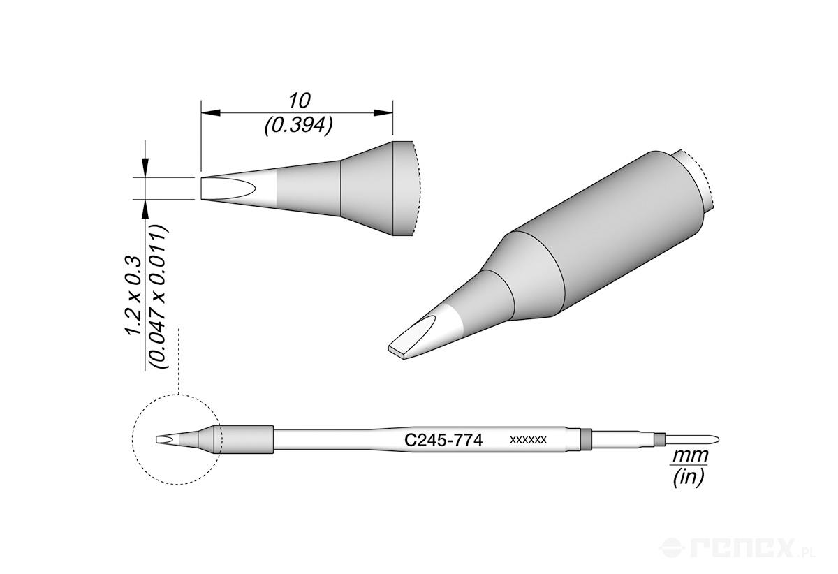 C245774 Tip Cartridge for JBC T245 handle