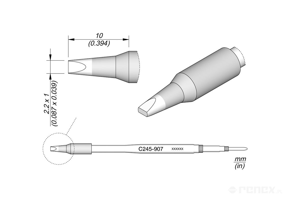 C245907 Tip Cartridge for JBC T245 handle