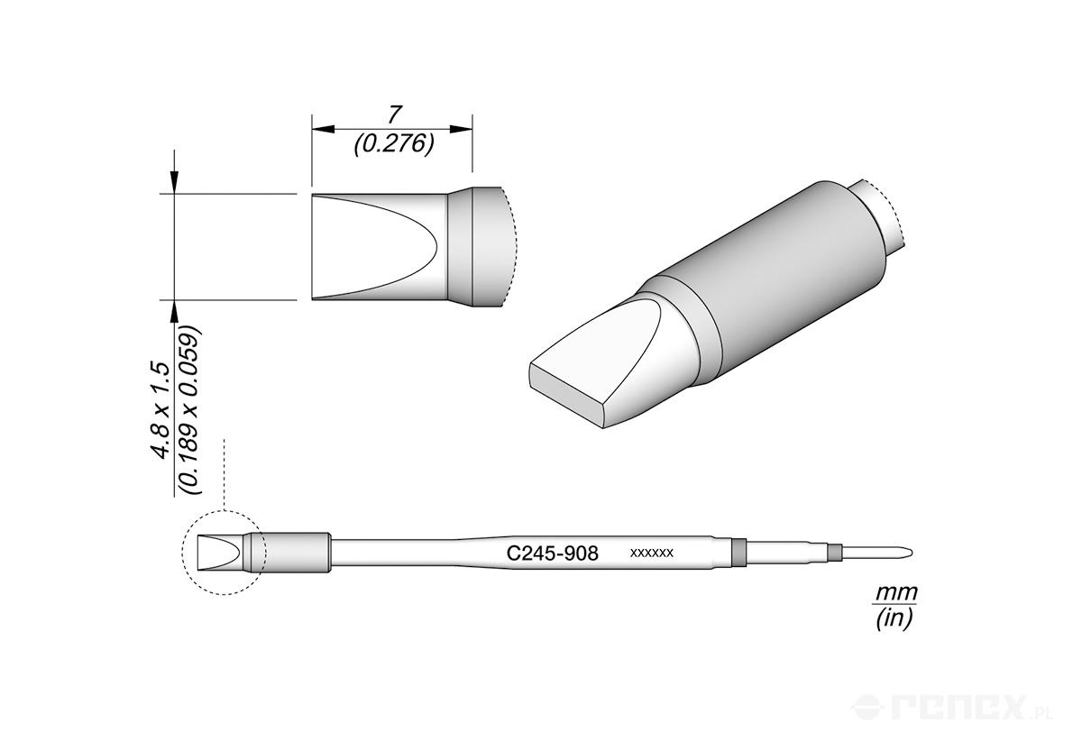 C245908 Tip Cartridge for JBC T245 handle