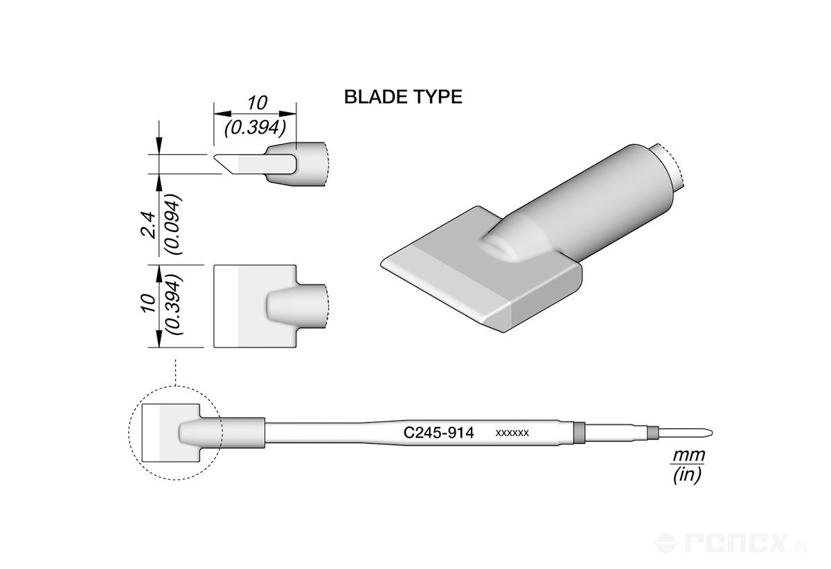 C245914 Tip Cartridge for JBC T245 handle