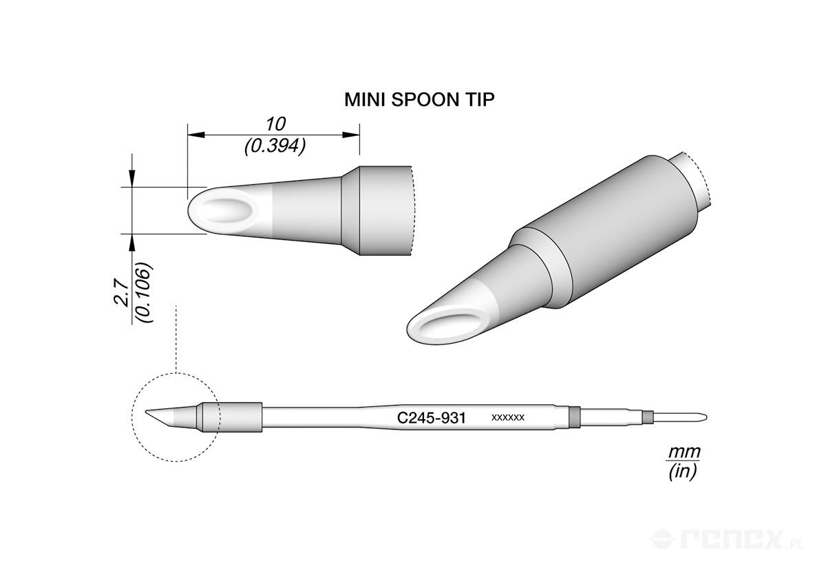 C245931 Tip Cartridge for JBC T245 handle