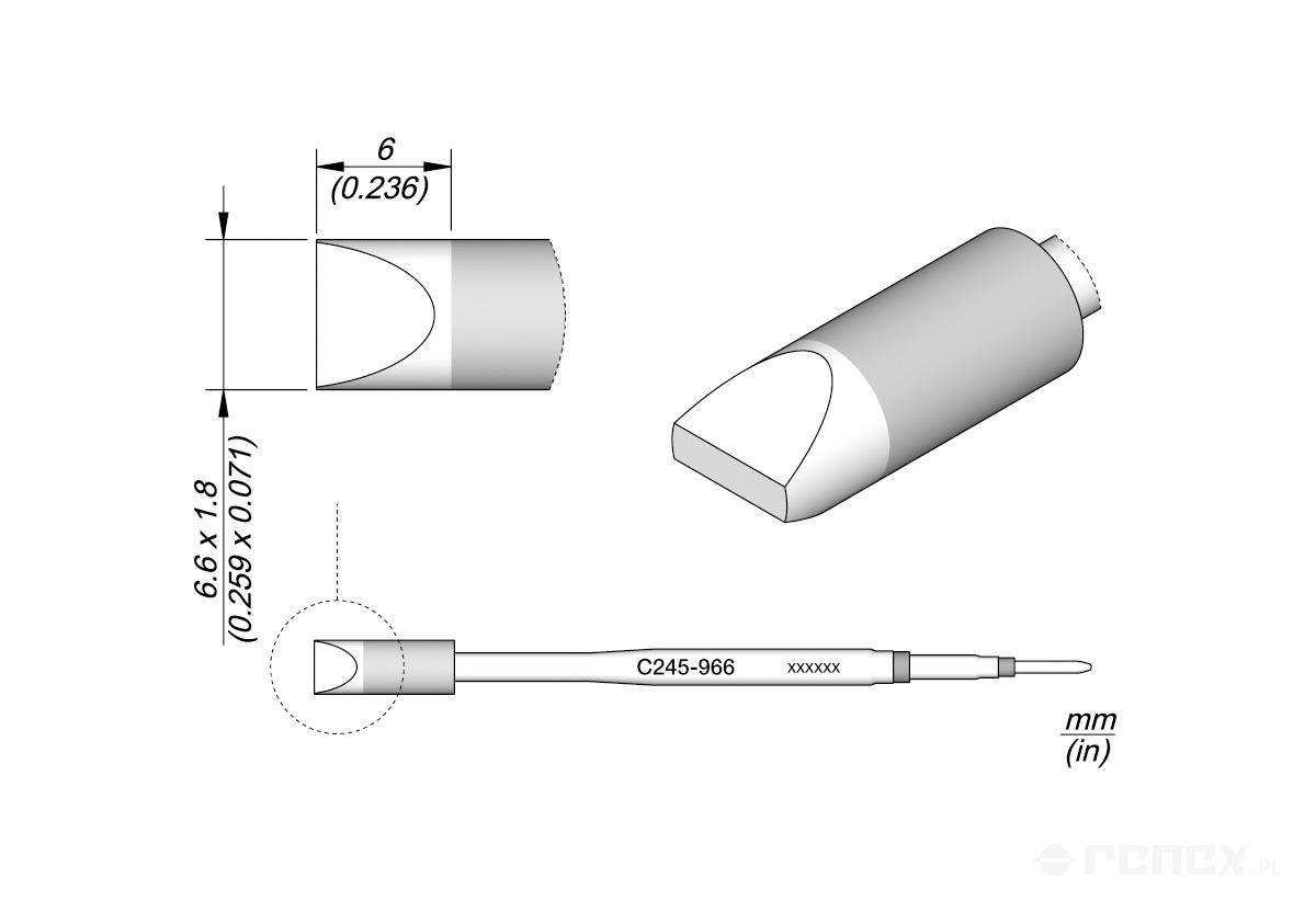 C245966 Tip Cartridge for JBC T245 handle