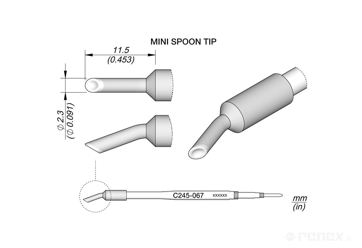 C245067 Tip Cartridge for JBC T245 handle