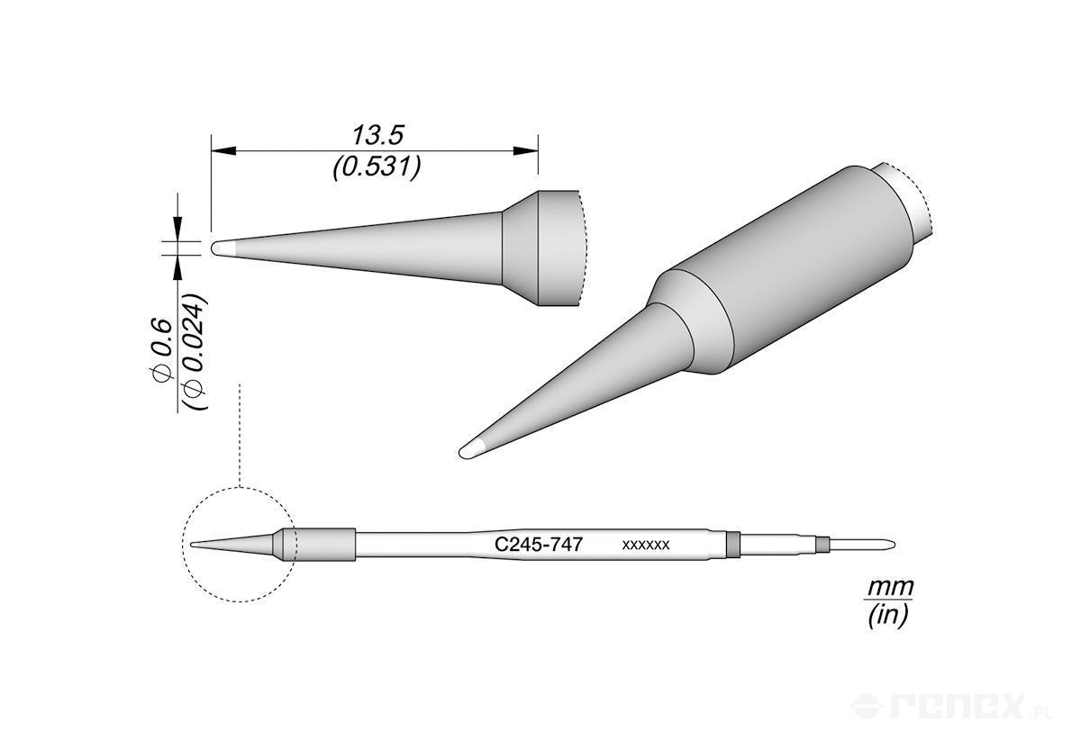 C245747 Tip Cartridge for JBC T245 handle