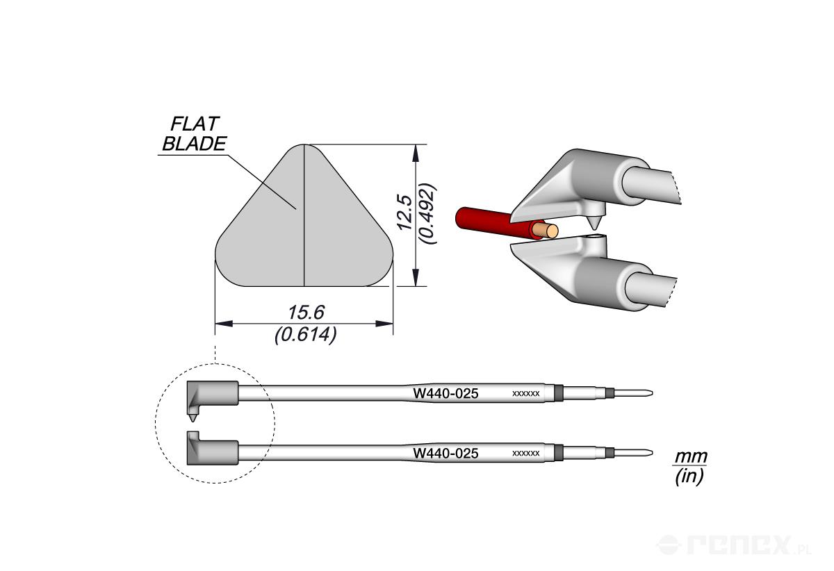 W440025 cartridge works with WS440 High-Temperature Wire Stripper Tweezers