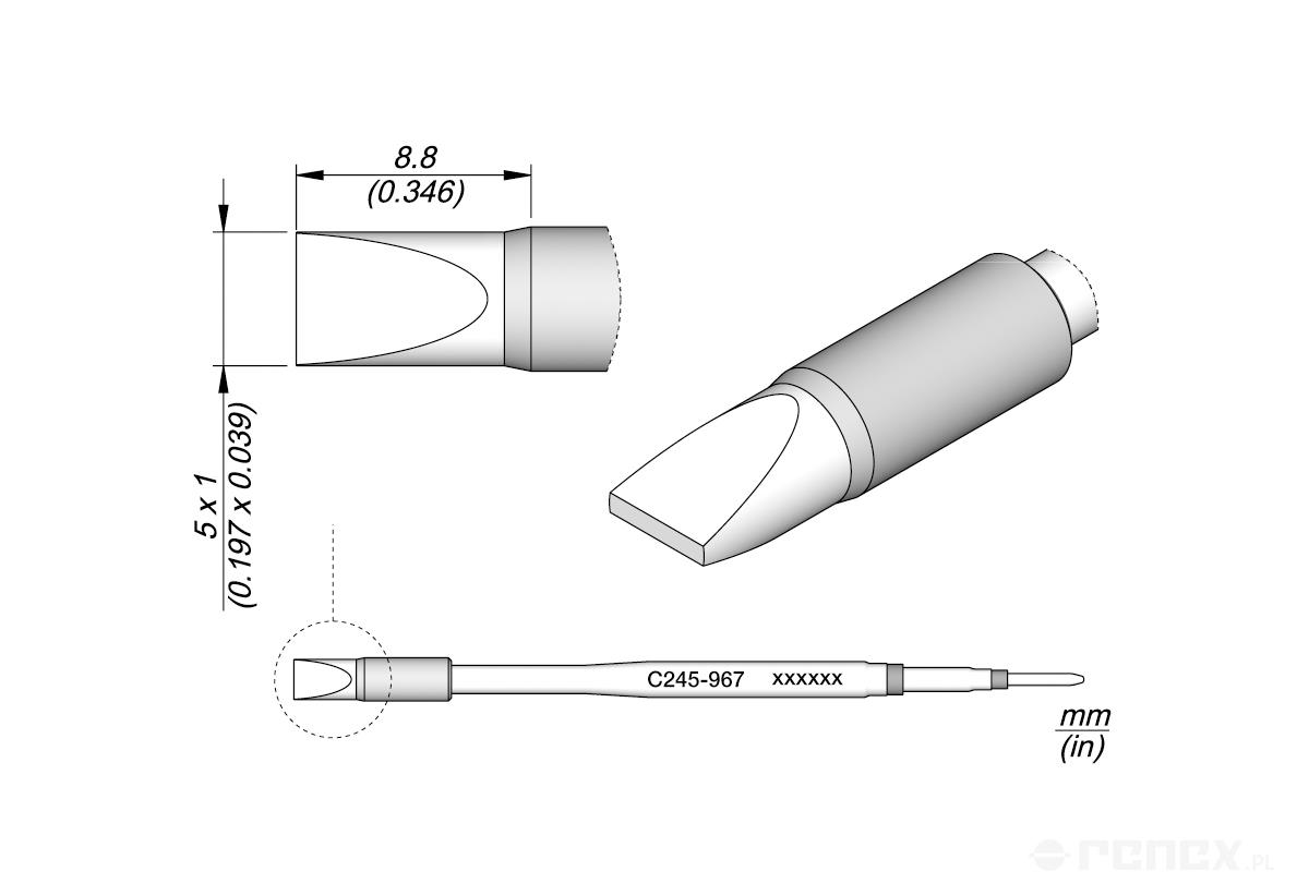 C245967 Tip Cartridge for JBC T245 handle