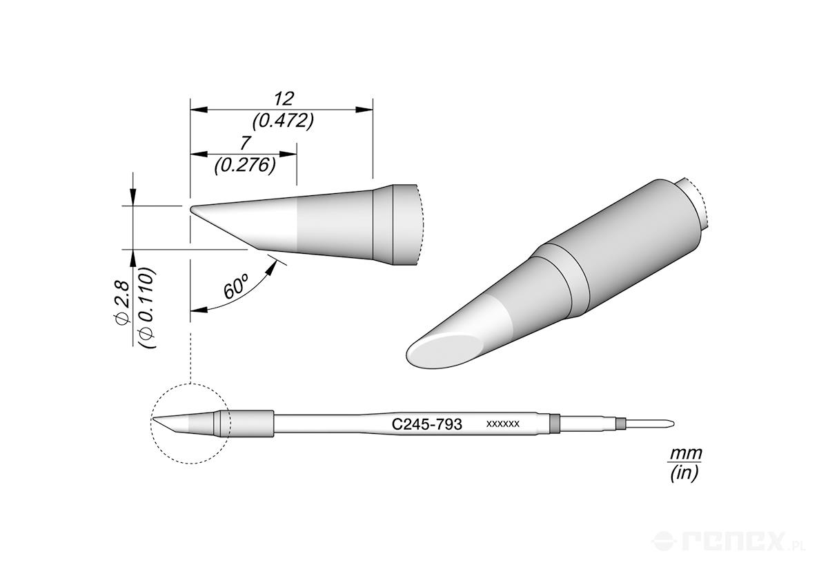 JBC-C245793  Tip Cartridge for JBC T245 handle