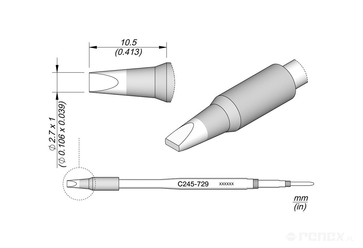 C245729 Tip Cartridge for JBC T245 handle