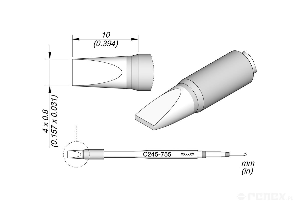 C245755 Tip Cartridge for JBC T245 handle